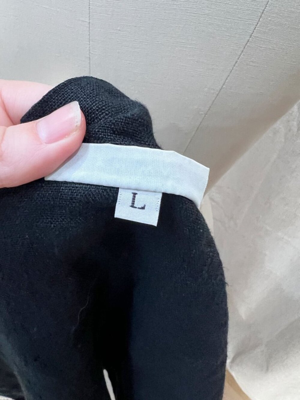 Bryn Walker Heavy Linen Koryo Wrap Vest Top Size L Black Lagenlook - Picture 10 of 10